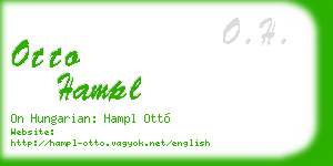 otto hampl business card